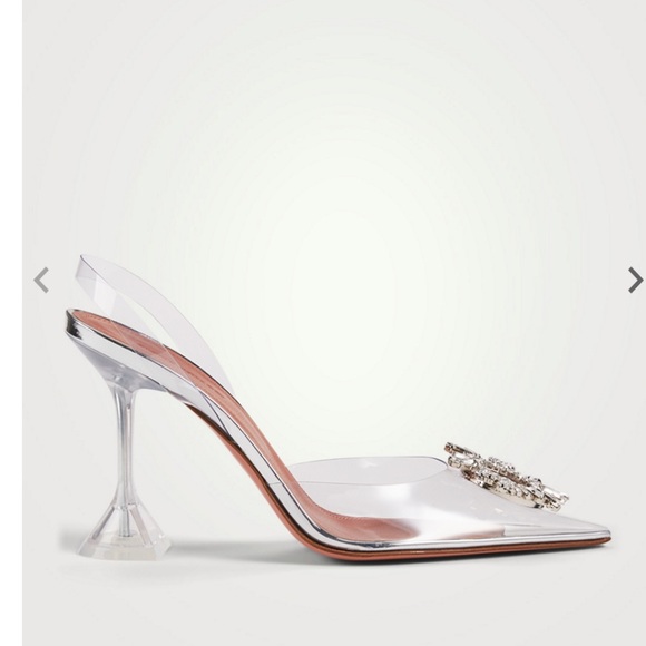 AMINA MUADDI Authentic Begum PVC Slingback Pumps in Transparent - Picture 2 of 16